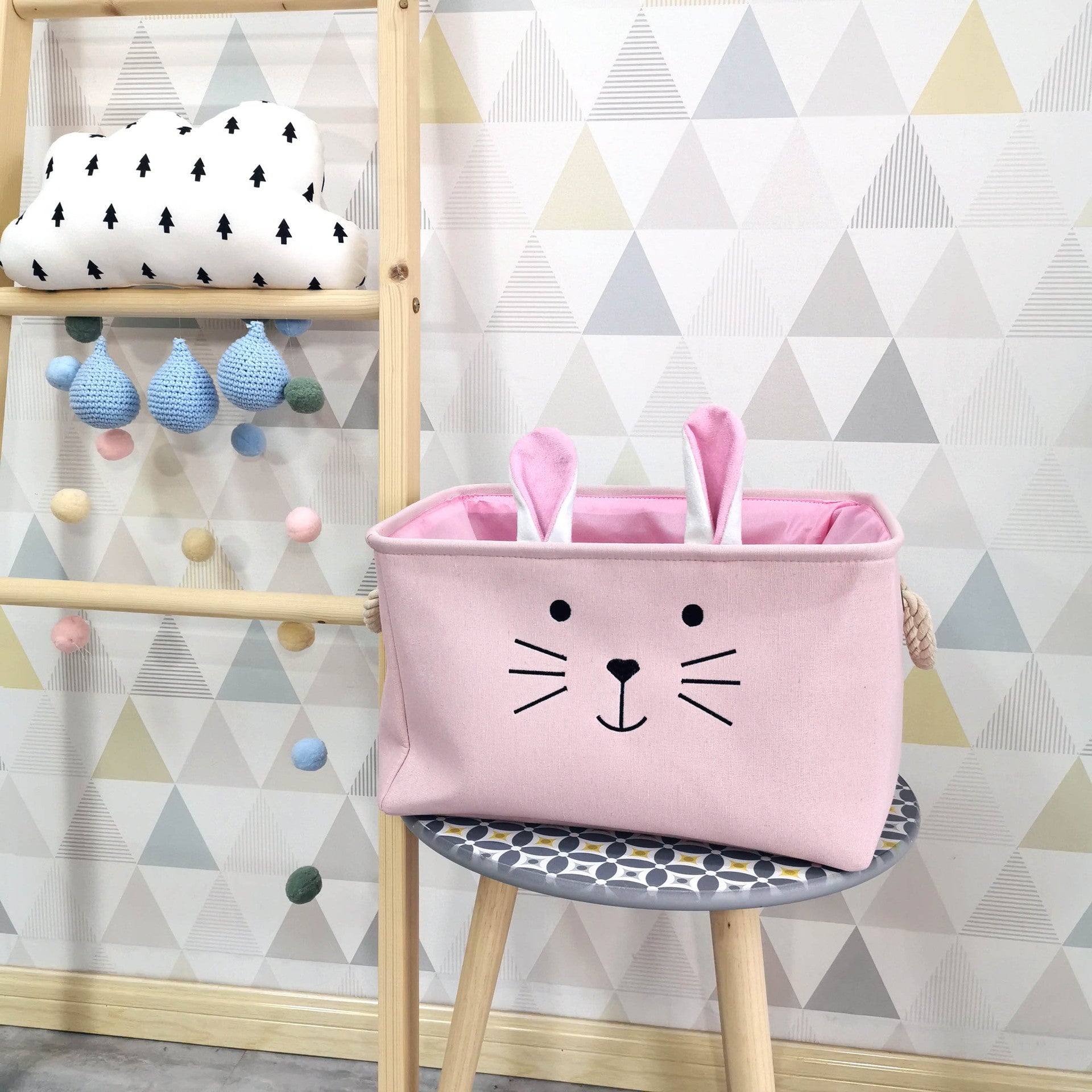 Wholesale Canvas Cartoon Pattern Toy Storage Box